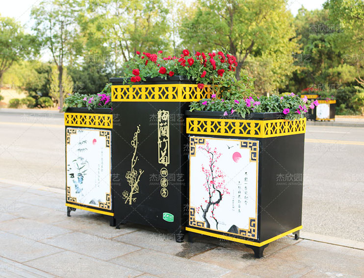 使用在公園廣場的隔離花箱新款式有哪些？